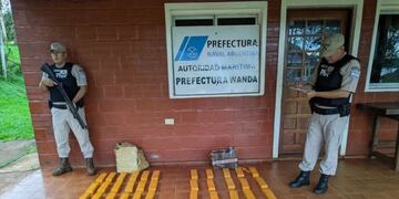 Prefectura incautó en Wanda 44 kilogramos de marihuana.