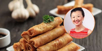 Cómo hacer los arrolladitos primavera de Karina Gao.