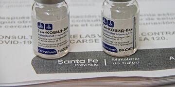 La Sputnik V empezó a aplicarse el 29 de diciembre. (@minsaludsantafe)