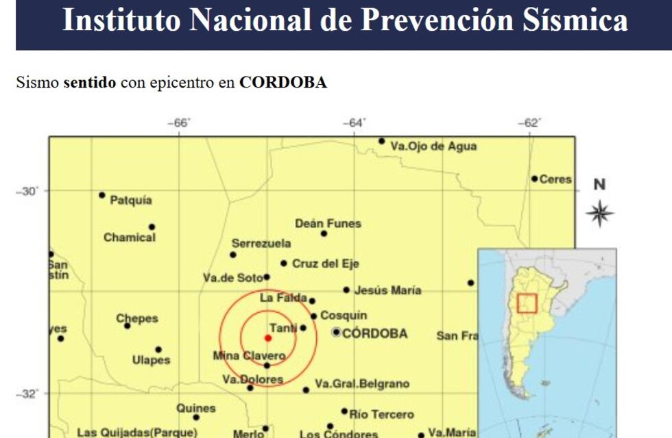Temblor en Punilla: un sismo leve se sintió durante la madrugada en La Falda y localidades cercanas