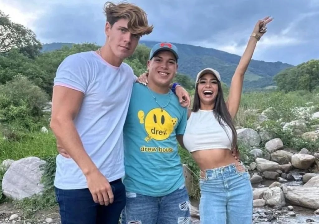 Marcos Ginocchio, Thiago Medina y Daniela Celis