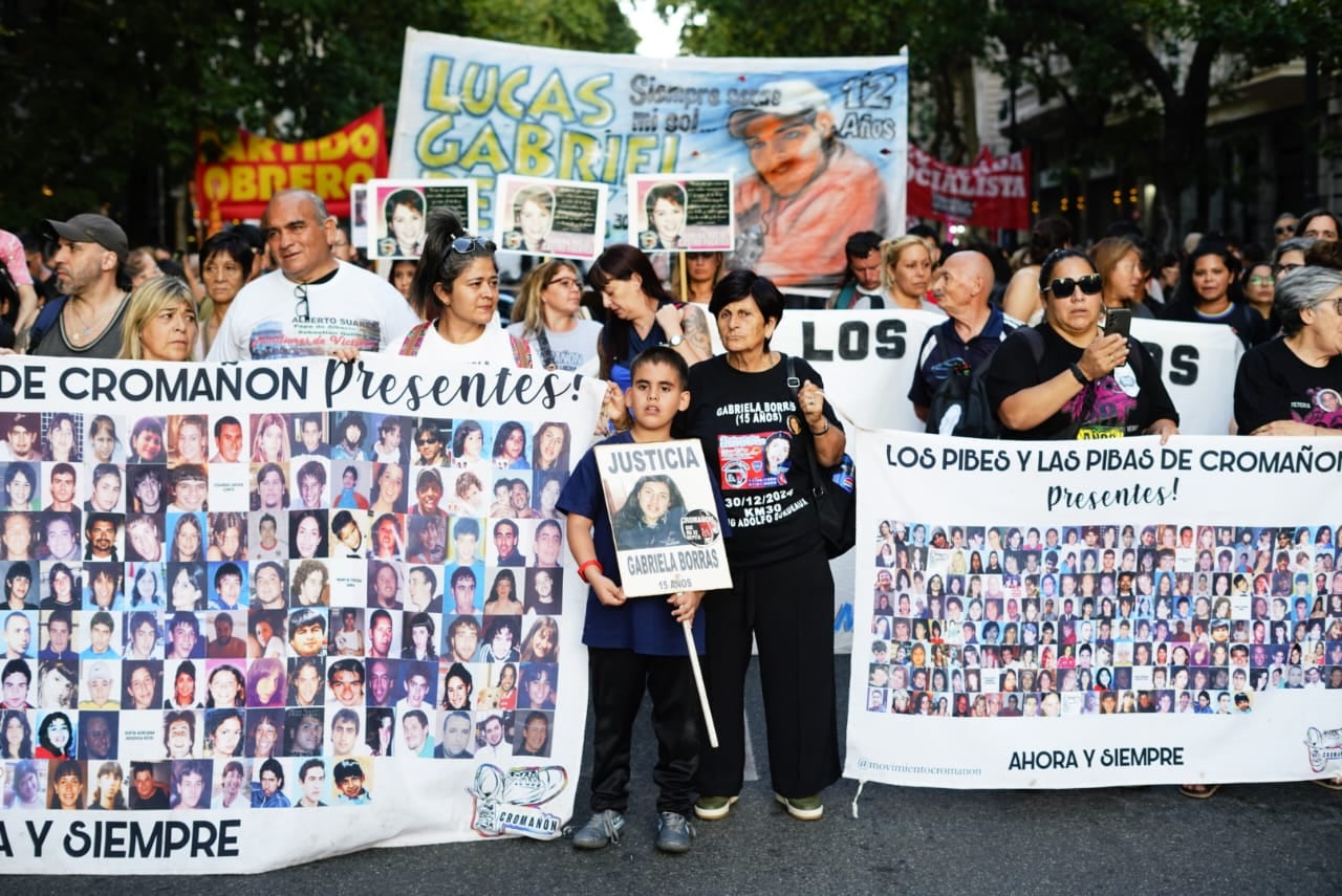Homenaje a las víctimas de Cromañón a 20 años.