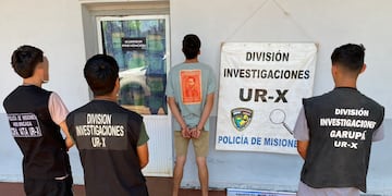Cuatro personas detenidas tras operativos policiales en Posadas y Garupá.