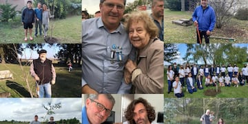 La historia del excombatiente que homenajea a los caídos en Malvinas plantando árboles