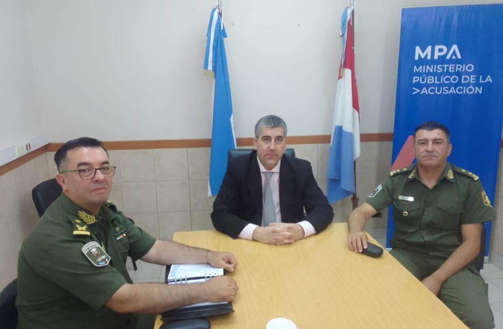 El Fiscal Regional de Rafaela recibió a autoridades de la Guardia Rural Los Pumas