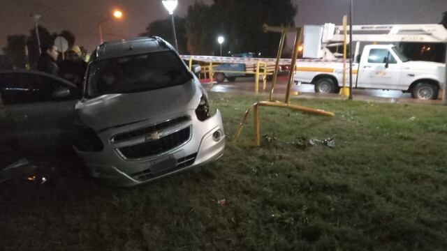 Accidente en el cruce ferrocarril Pacífico Giusti Arroyito