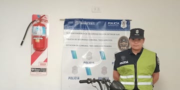 aprehendidos por circular en una moto robada