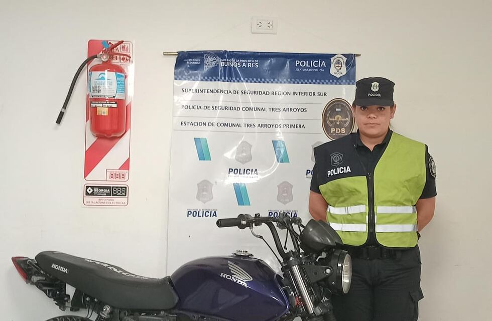 Tres Arroyos: aprehendidos por circular en una moto robada