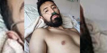 Gastón Ábrego (29), el mendocino que relató de forma dramática y emotiva en Twitter cómo transcurren sus días internado con Covid-19. Foto: Los Andes.
