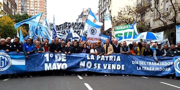 La marcha de la CGT por el día del Trabajador.