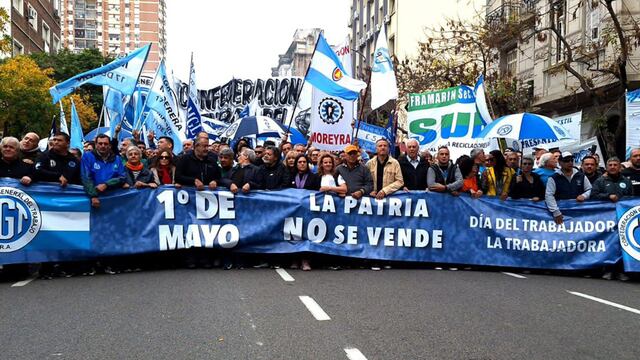 La marcha de la CGT por el día del Trabajador.