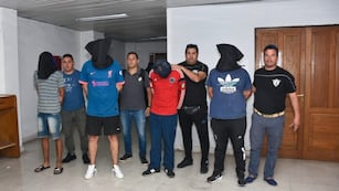 Los imputados. Sólo a uno confirmaron prisión.