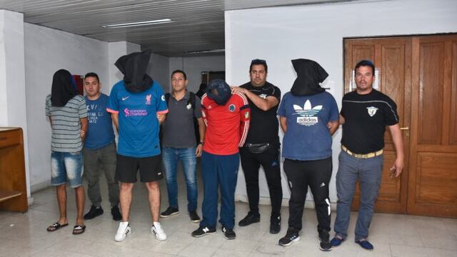 Los imputados. Sólo a uno confirmaron prisión.