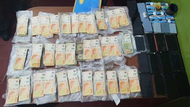 18 detenidos por apuestas ilegales en San Carlos Minas. (Policía de Córdoba)