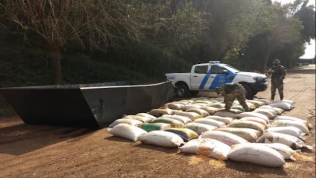 Nuevamente, El Soberbio fue foco de contrabando de maíz.