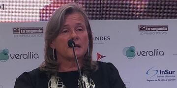 Patricia Ortíz en su discurso amplió sus diferencias con Coviar al asegurar que "dilapida los recursos del sector". Gentileza