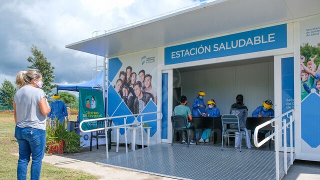 Centro de testeo masivo en el Parque Bicentenario de Salta Capital