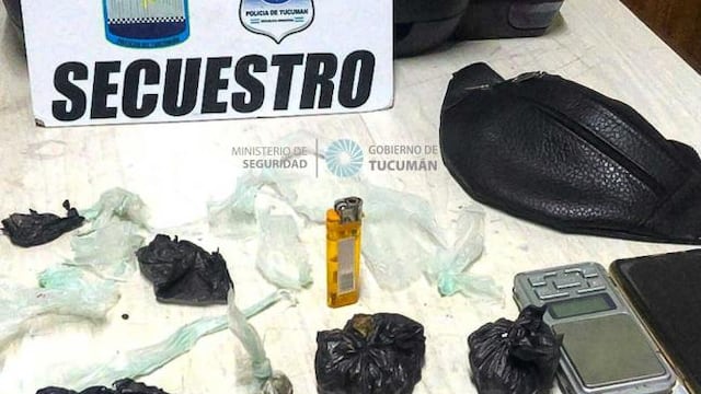 En pleno microcentro tucumano la Guardia Urbana secuestró drogas