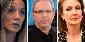 Malena Galmarini, Nik y Diana Mondino. (La Voz)