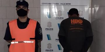 Los efectivos lo detuvieron por robar cables