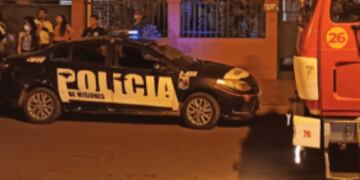 Principio de incendio en barrio Las Leñas de Puerto Iguazú.