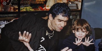 Rodrigo y Ramiro Bueno, en los años de la "Potromanía". (Instagram @ramirobueno_)