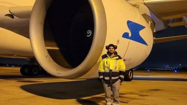 Ahora trabaja de maletero de avión.
