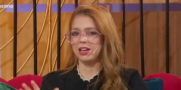 Juariu al anunciar su embarazo en vivo en "Cortá por Lozano". (Foto: captura de pantalla)