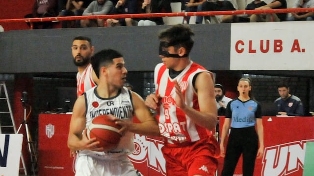 Martín Cabrera, uno de los bases de Independiente en su visita a Unión de Santa Fe en la continuidad de la Liga Nacional. (Prensa Unión)