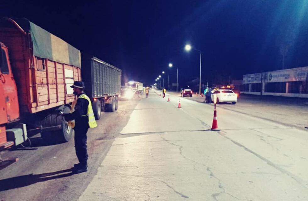 Realizaron control vehicular en la ruta 14 de Soldini