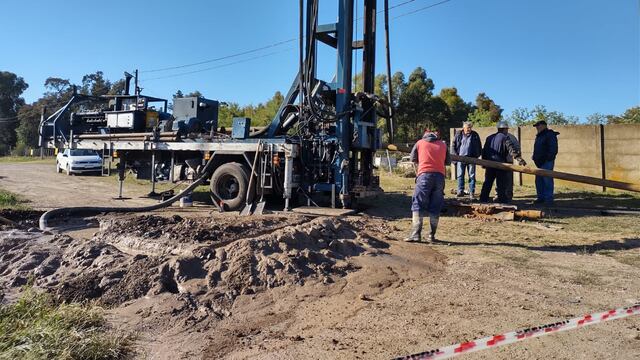 Comenzó la perforación de uno de los nuevos pozos de agua