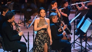 Magui Olave en la apertura del Teatro Comedia.