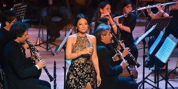 Magui Olave en la apertura del Teatro Comedia.