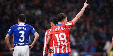 Julián Álvarez y otro gol importante para el Atlético Madrid (Atlético Madrid).