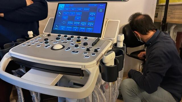 Uno de los nuevos ecógrafos de la Provincia