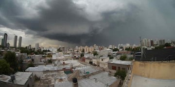 RÍO CUARTO. Cubierta por la tormenta (Foto gentileza Alejandro Concetti ).