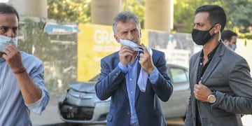 Mauricio Macri participa de la reunion de Juntos por el cambio en el salon El Milagro de Palermo. Foto Federico Lopez Claro