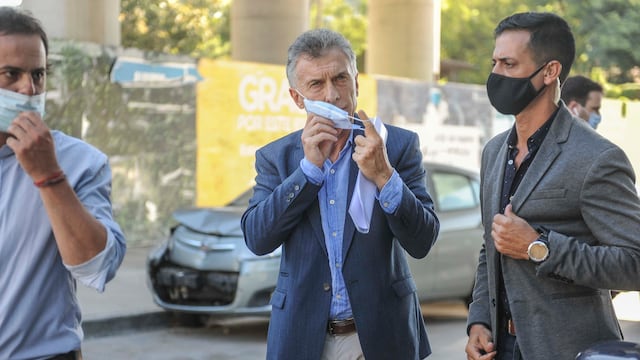 Mauricio Macri participa de la reunion de Juntos por el cambio en el salon El Milagro de Palermo. Foto Federico Lopez Claro