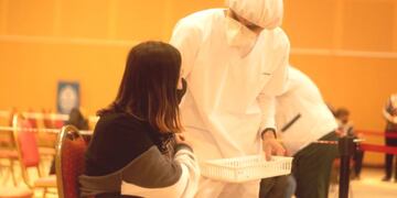 Vacunaron a personal docente y no docente en el Sur, el Valle de Uco y el Este.