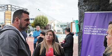 Vuoto visitó, el Albergue Municipal donde se llevó adelante la “Colecta Solidaria por los Damnificados de Bahía Blanca”.