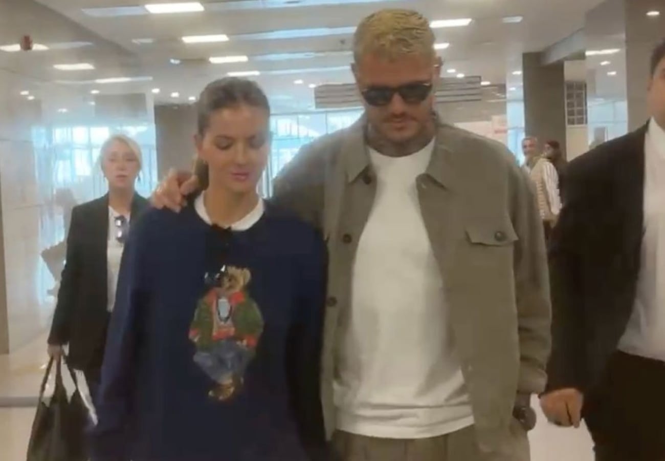 Mauro Icardi y la China Suárez en la Justicia de Turquía.