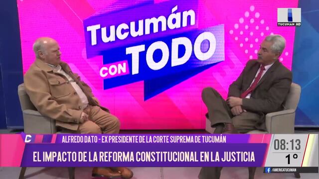 Los acoples en el centro de la escena, según el ex presidente de la Corte Suprema, doctor Alfredo Dato