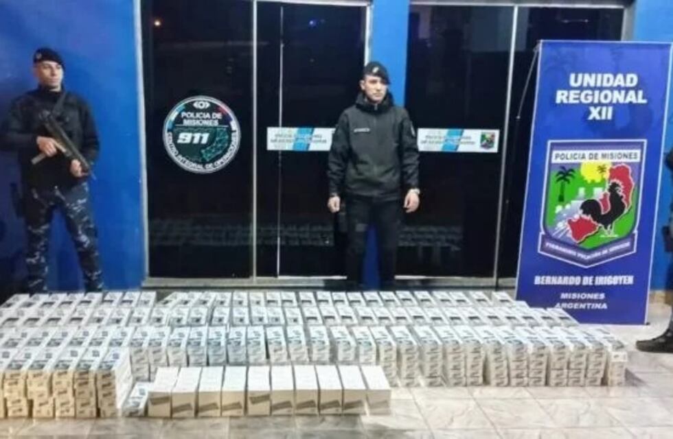 Incautan más de 100 mil paquetes de cigarrillos de contrabando en Bernardo de Irigoyen