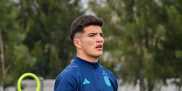 Jeremías Florentín, arquero de las inferiores de Talleres que está en la Sub 17. (Prensa AFA).