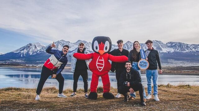 Influencers de Brasil llegaron a Ushuaia para promocionarla