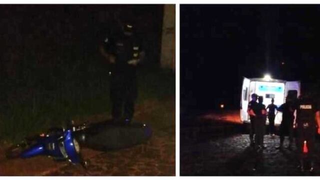 Guaraní: motociclista lesionado luego de despistar con su moto