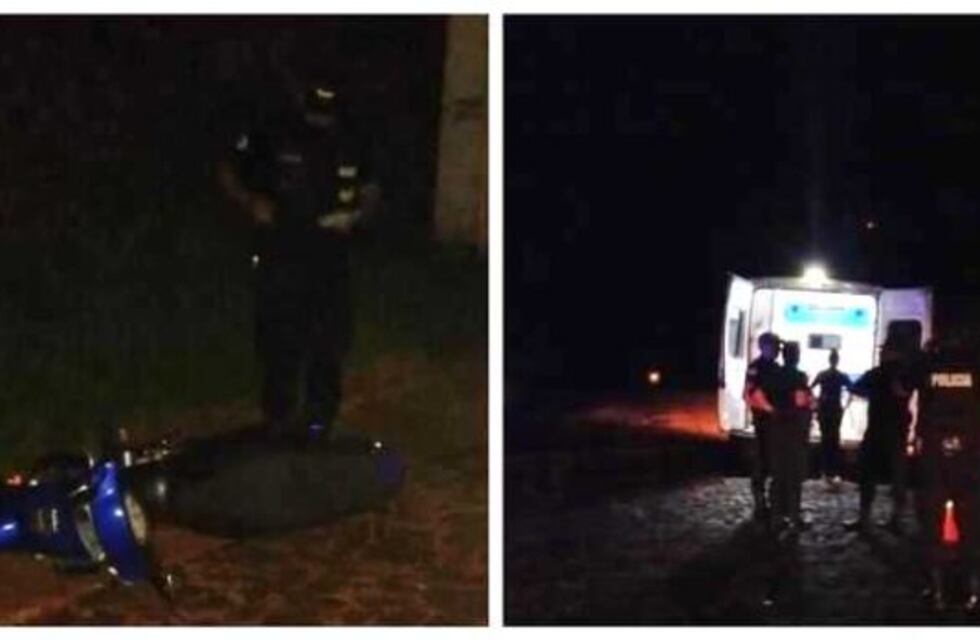 Guaraní: motociclista lesionado luego de despistar con su moto