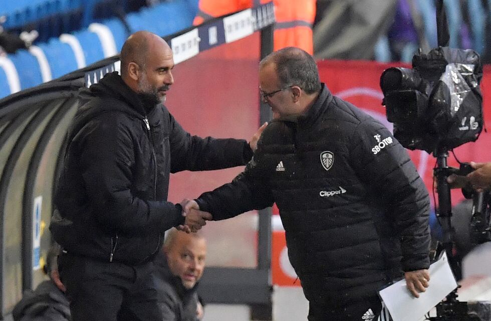 Bielsa y Guardiola intercambiaron elogios en la previa al duelo Leeds vs. City