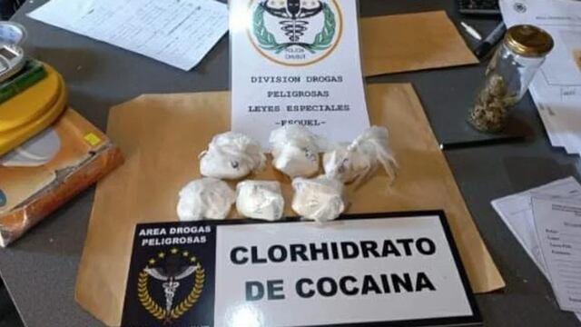 Secuestraron 351 dosis de cocaína, que valdrían $1.500.000.