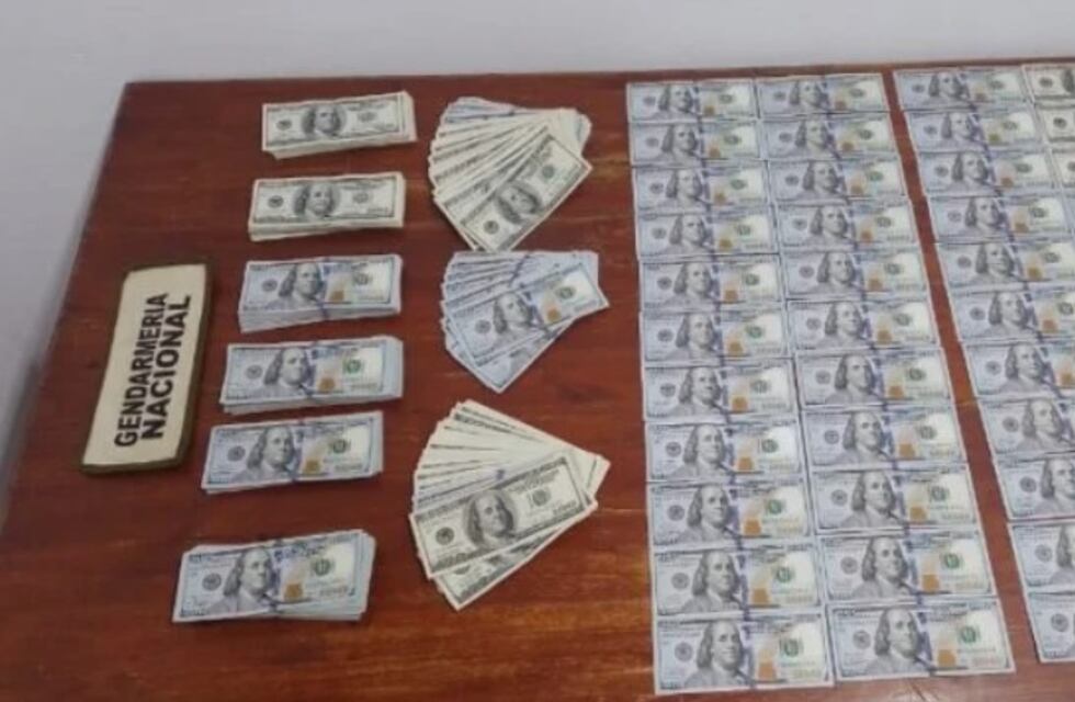 Gendarmería Nacional incautó más de 87 mil dólares en un operativo en Colonia Victoria